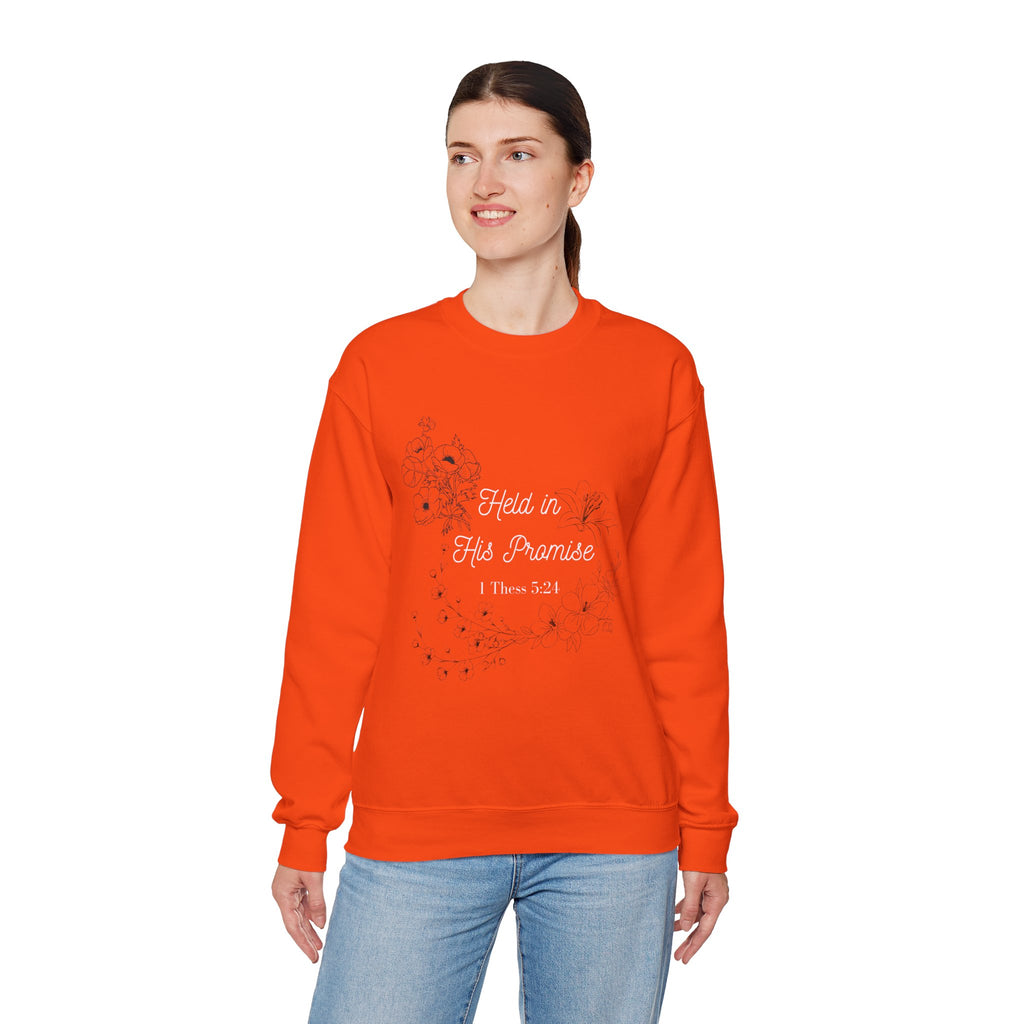Held in His Promise Crewneck Sweatshirt