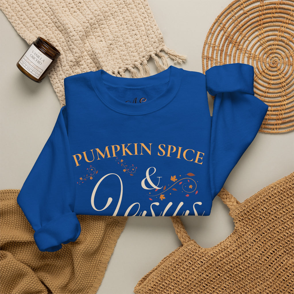 Pumpkin Spice & Jesus Crewneck Sweatshirt