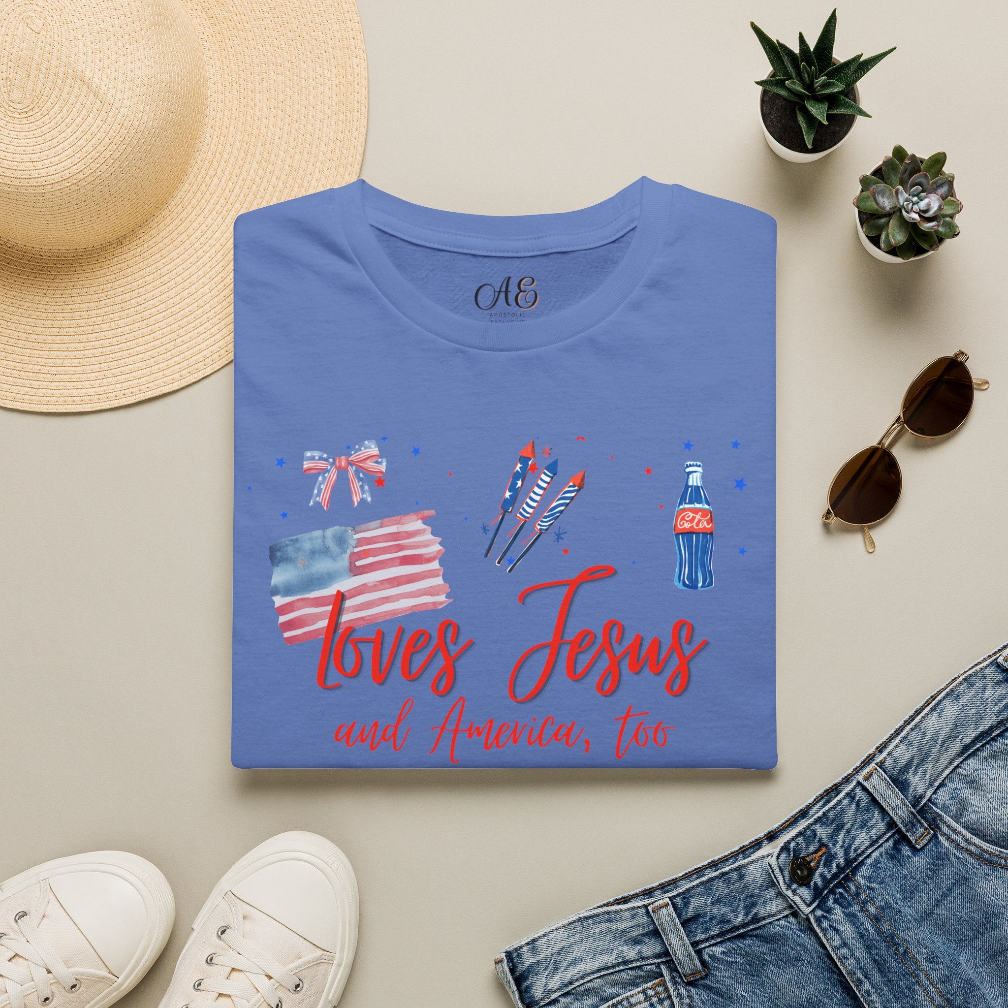 Loves Jesus - Red Edition Classic Fit T-shirt