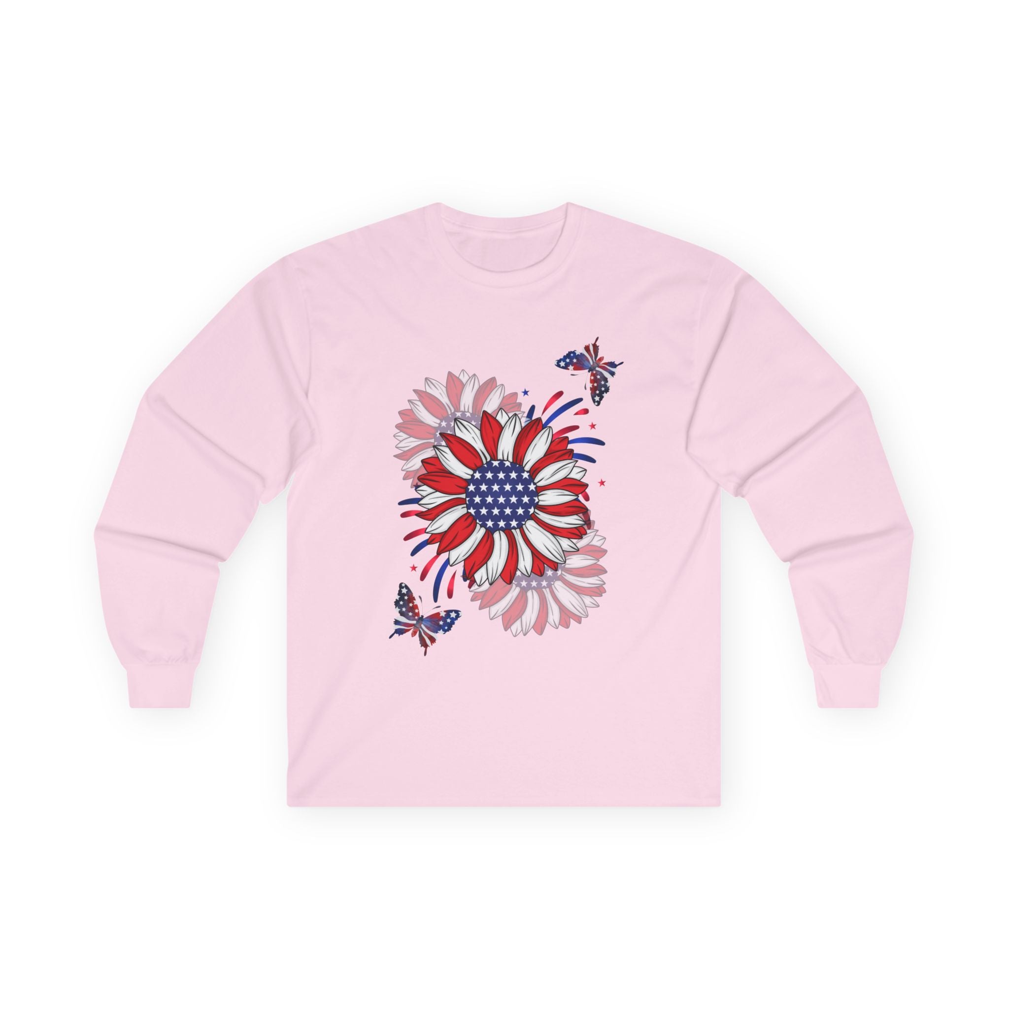 Flowers & Butterflies  - Red Edition Long Sleeve Classic Fit