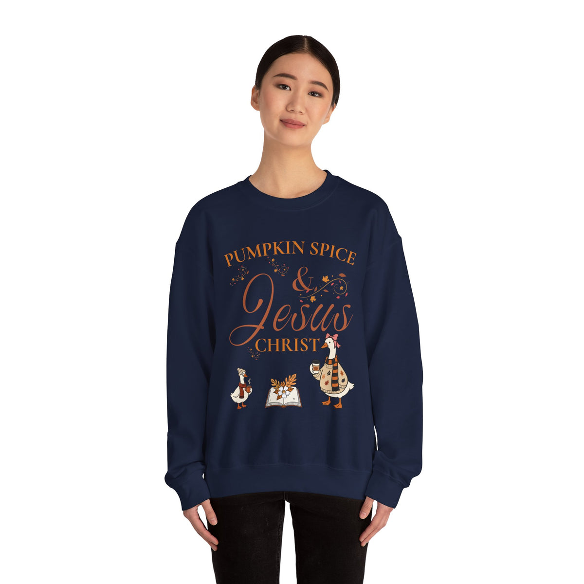 Pumpkin Spice & Jesus Crewneck Sweatshirt