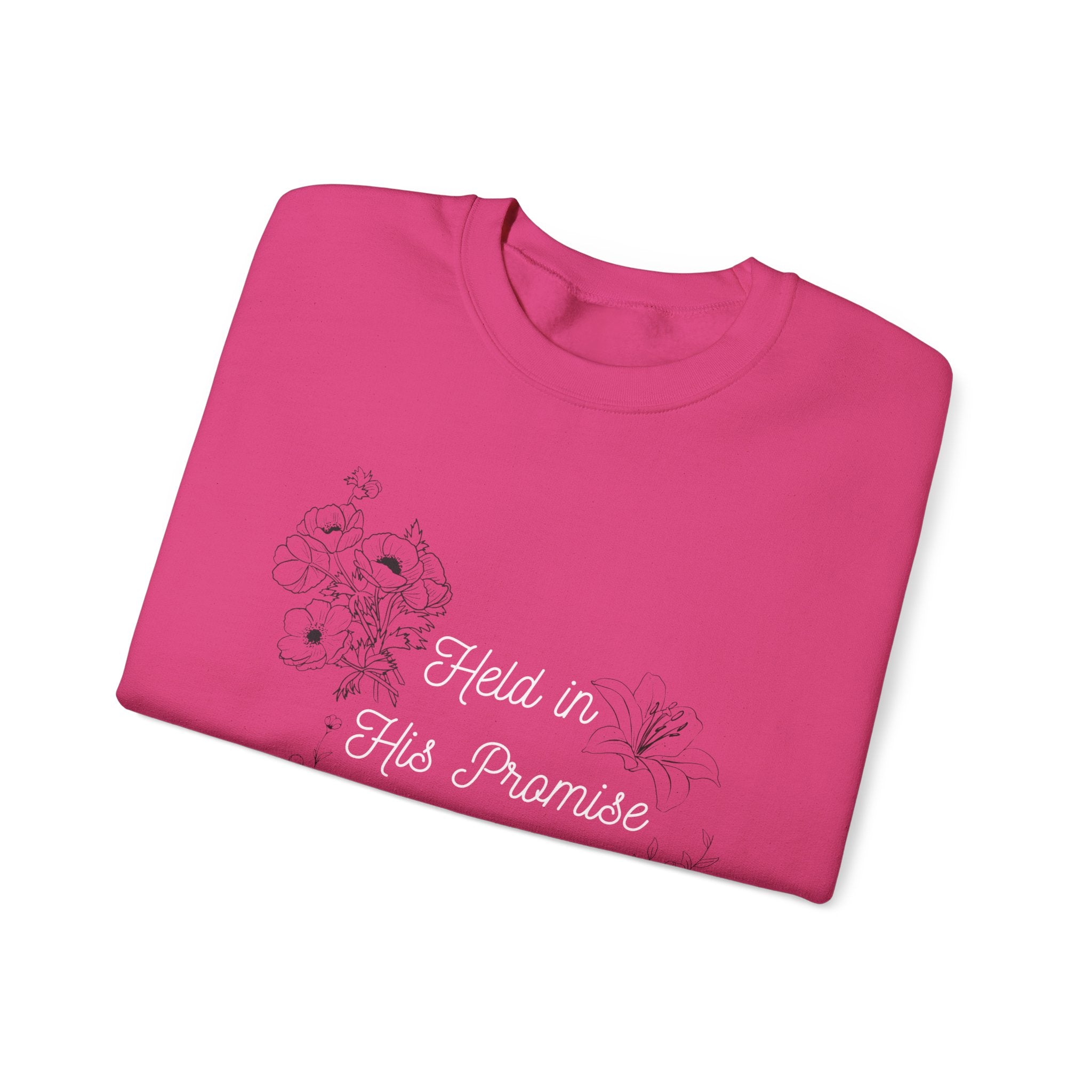 Held in His Promise Crewneck Sweatshirt