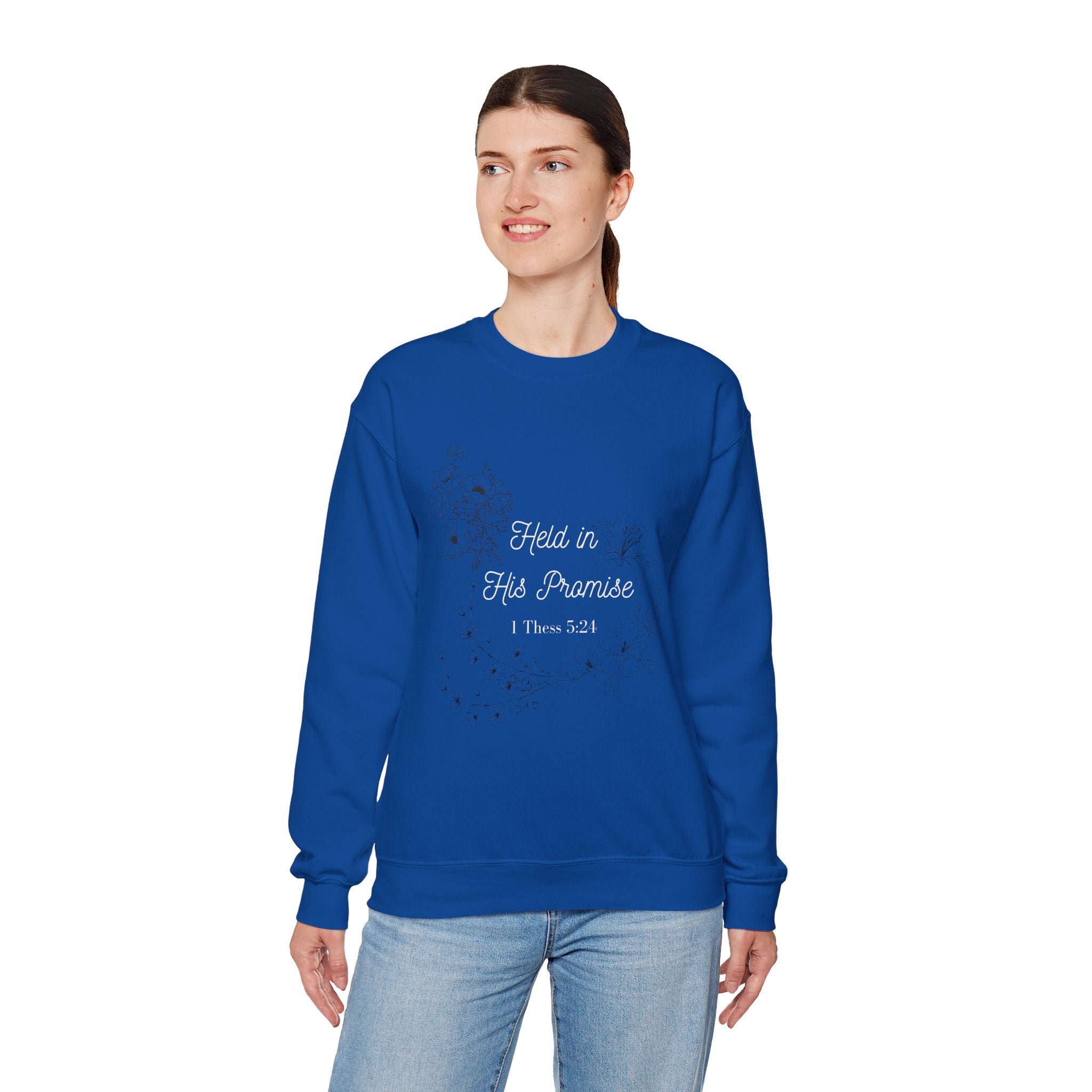 Held in His Promise Crewneck Sweatshirt