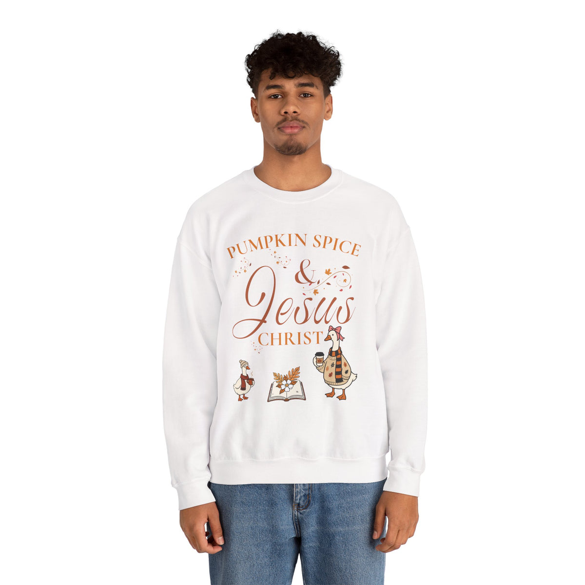 Pumpkin Spice & Jesus Crewneck Sweatshirt