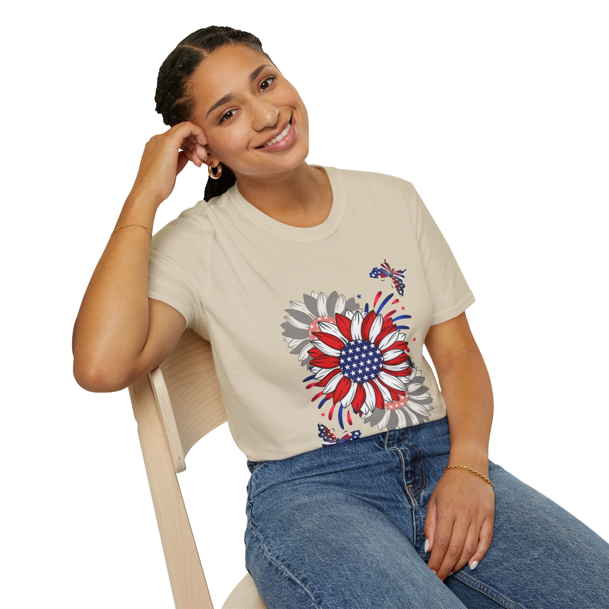 Flowers & Butterflies - Blue Edition Classic Fit T-shirt