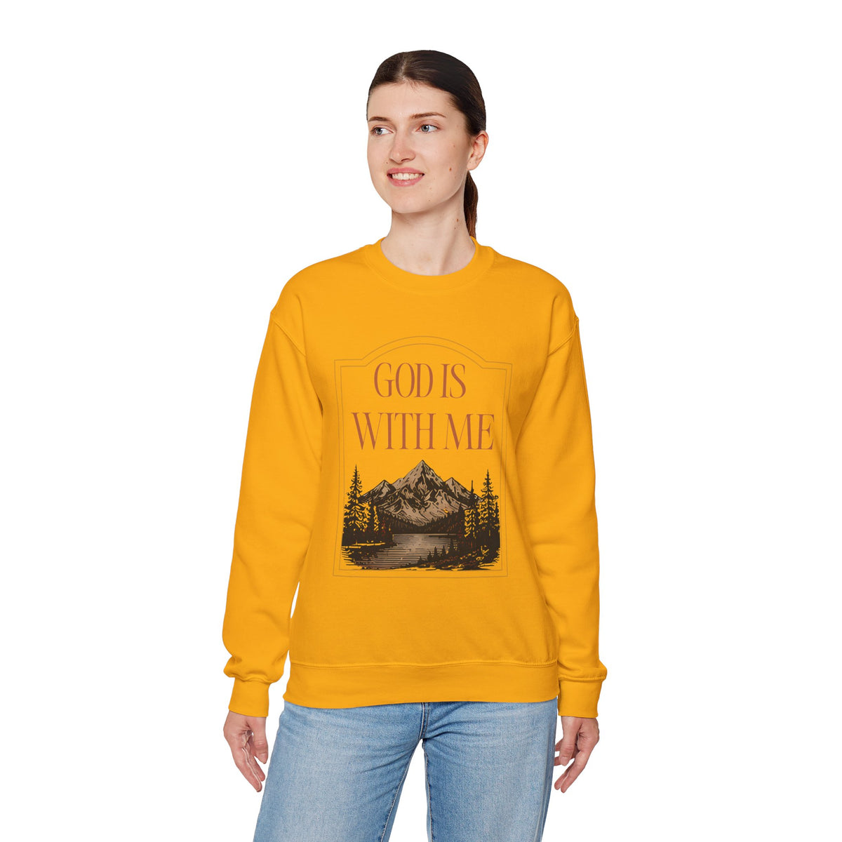 God is With Me Crewneck Sweatshirt