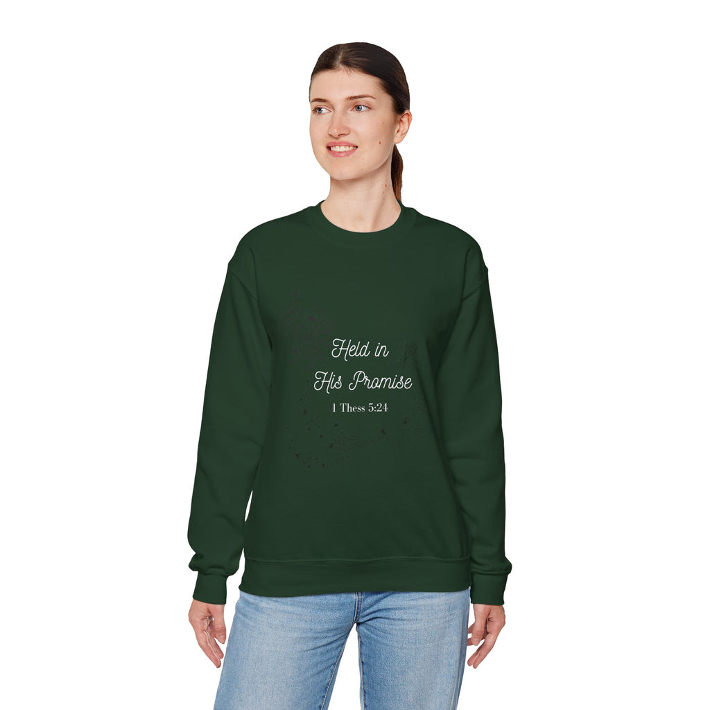 Held in His Promise Crewneck Sweatshirt