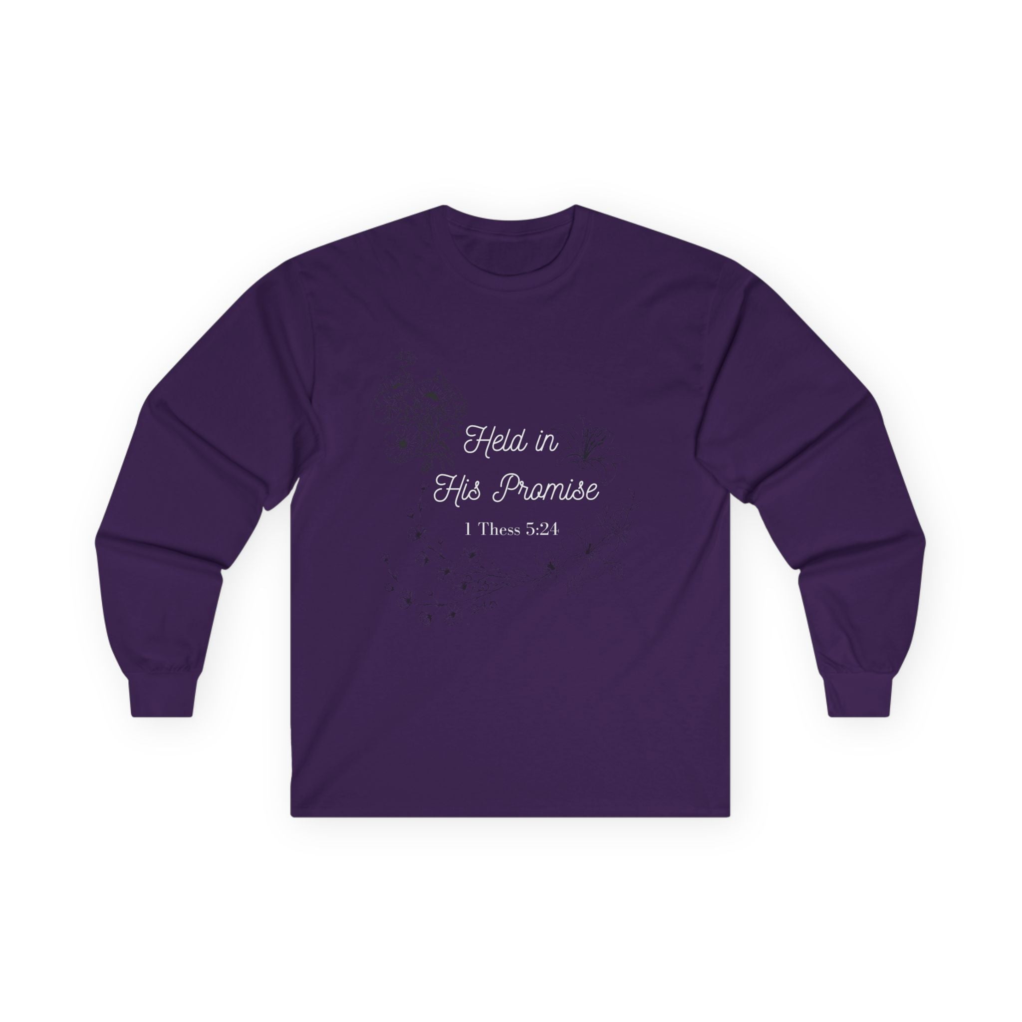 Held in His Promise Long Sleeve Tee