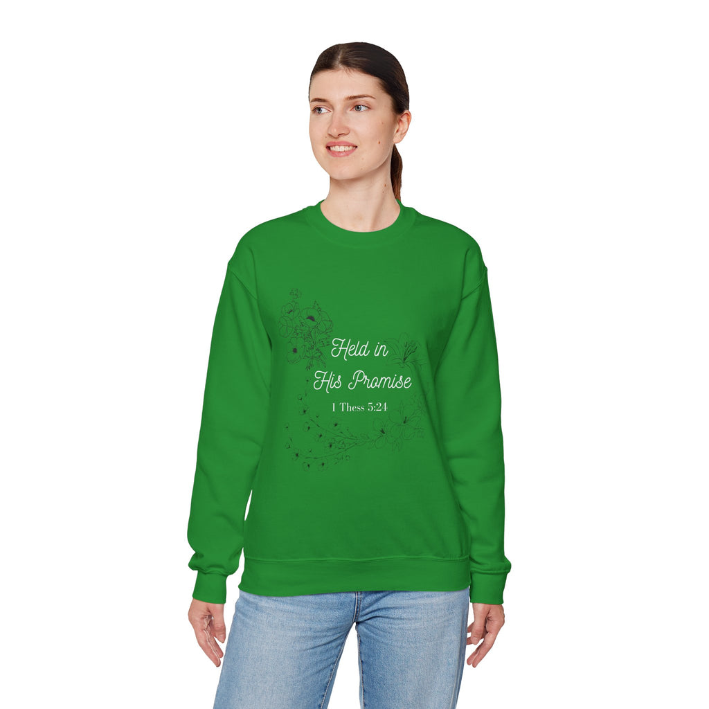 Held in His Promise Crewneck Sweatshirt