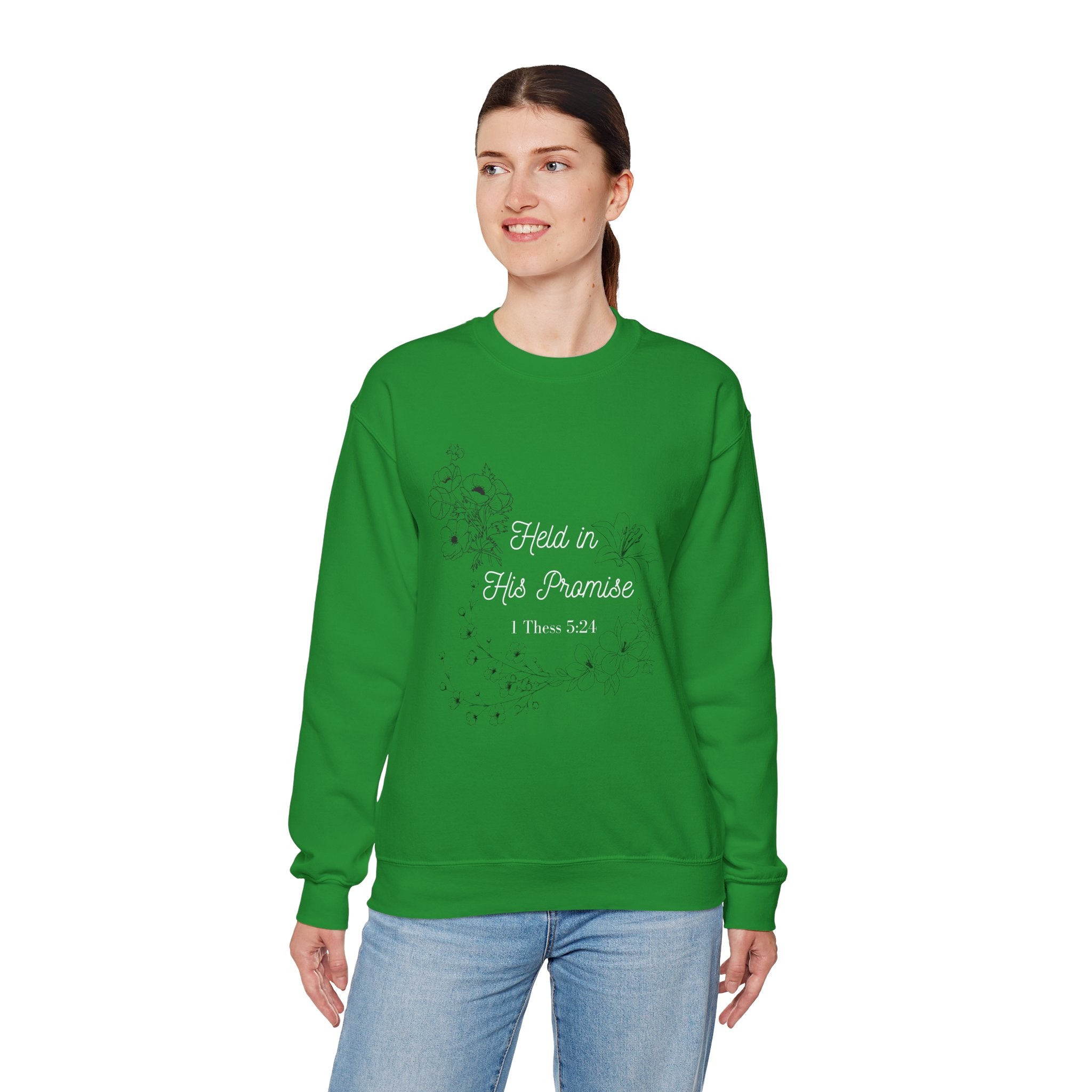 Held in His Promise Crewneck Sweatshirt