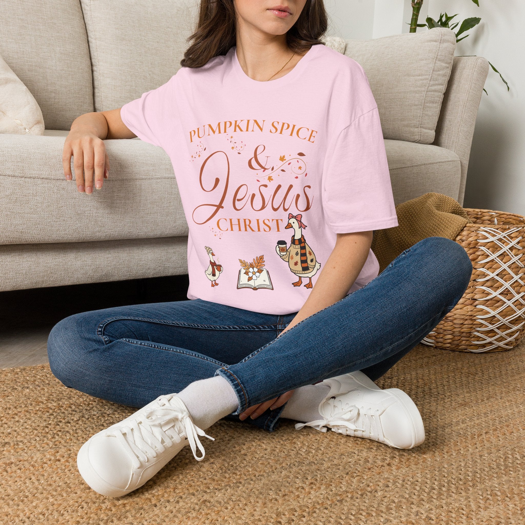 Pumpkin Spice & Jesus T-shirt