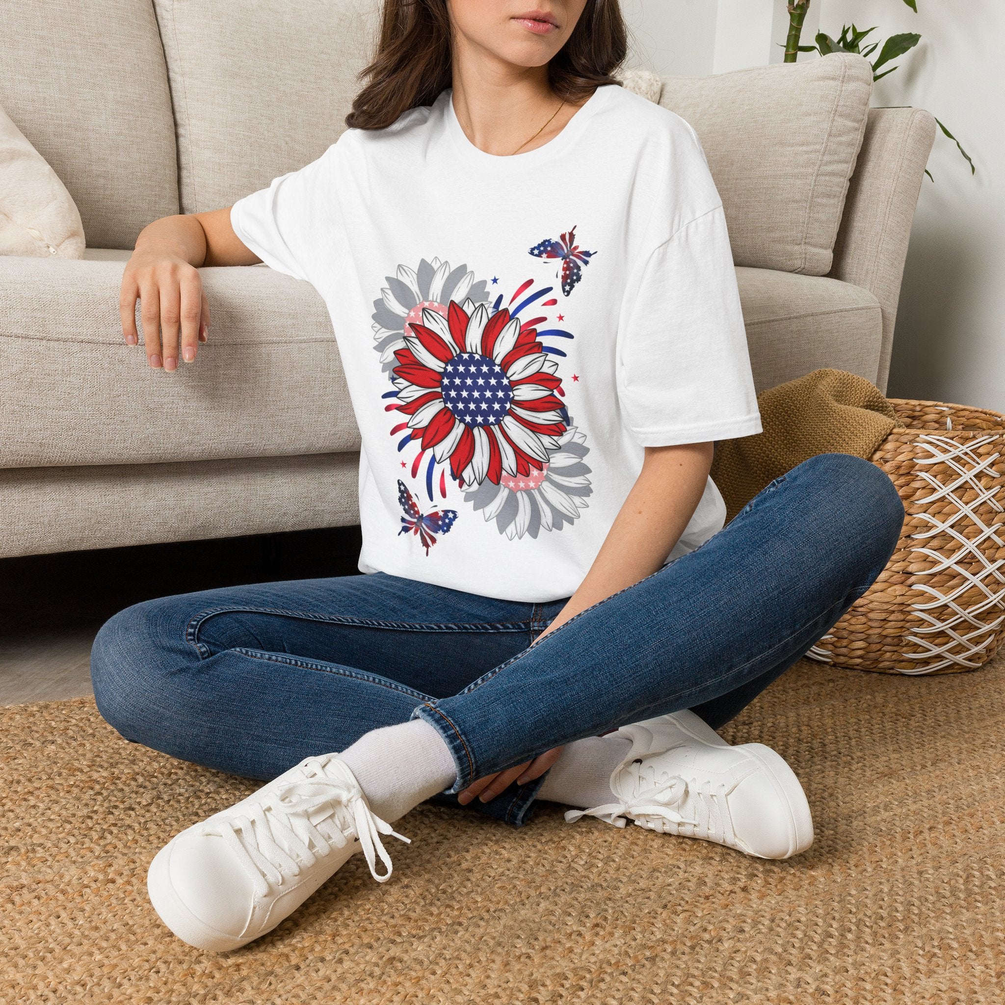 Flowers & Butterflies - Blue Edition Classic Fit T-shirt
