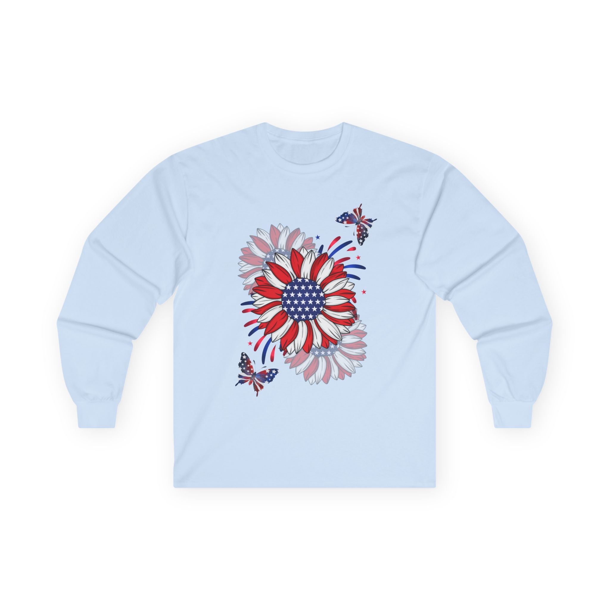 Flowers & Butterflies  - Red Edition Long Sleeve Classic Fit