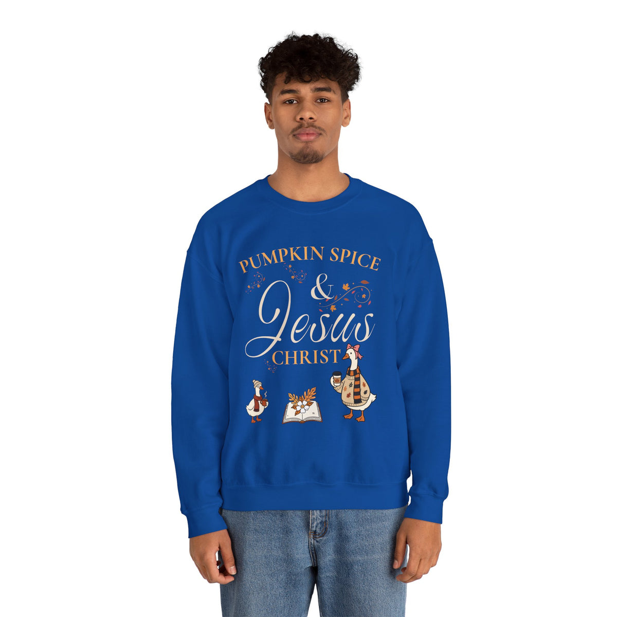 Pumpkin Spice & Jesus Crewneck Sweatshirt