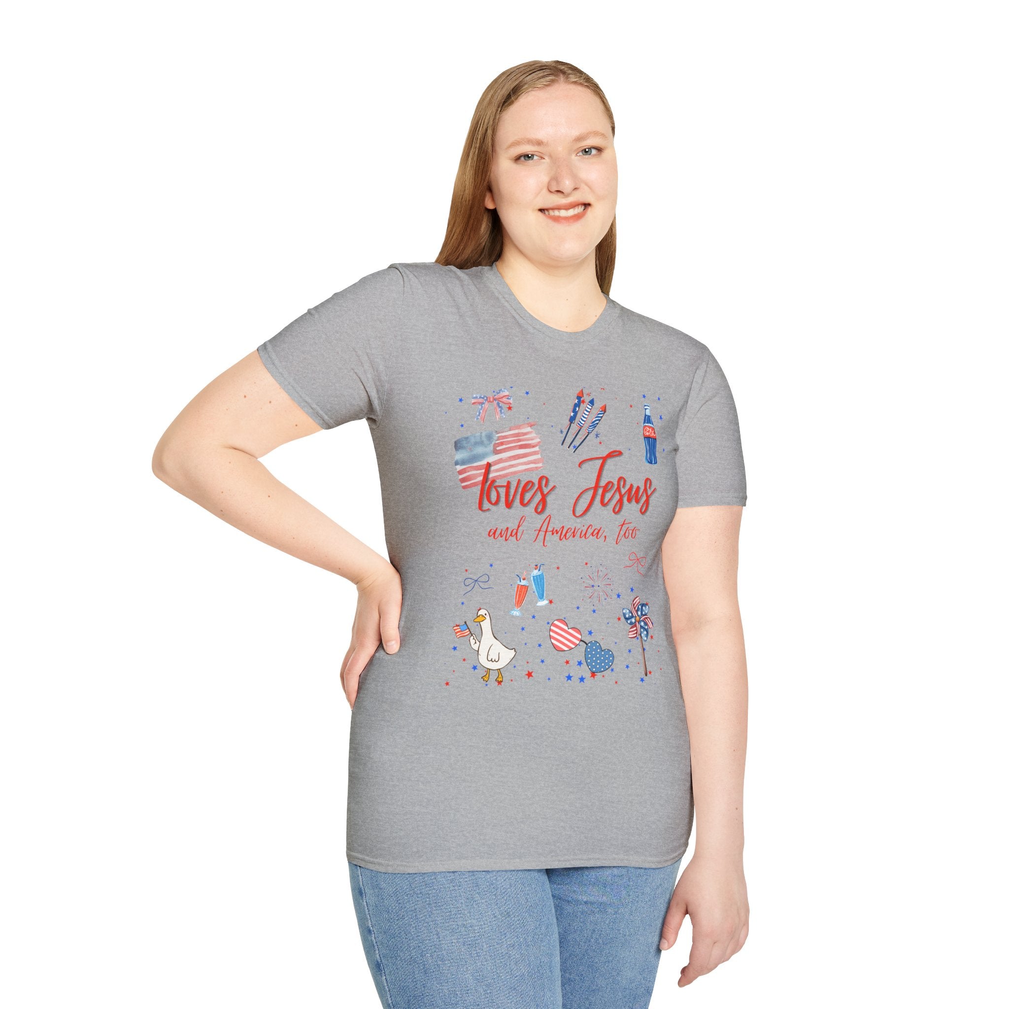 Loves Jesus - Red Edition Classic Fit T-shirt