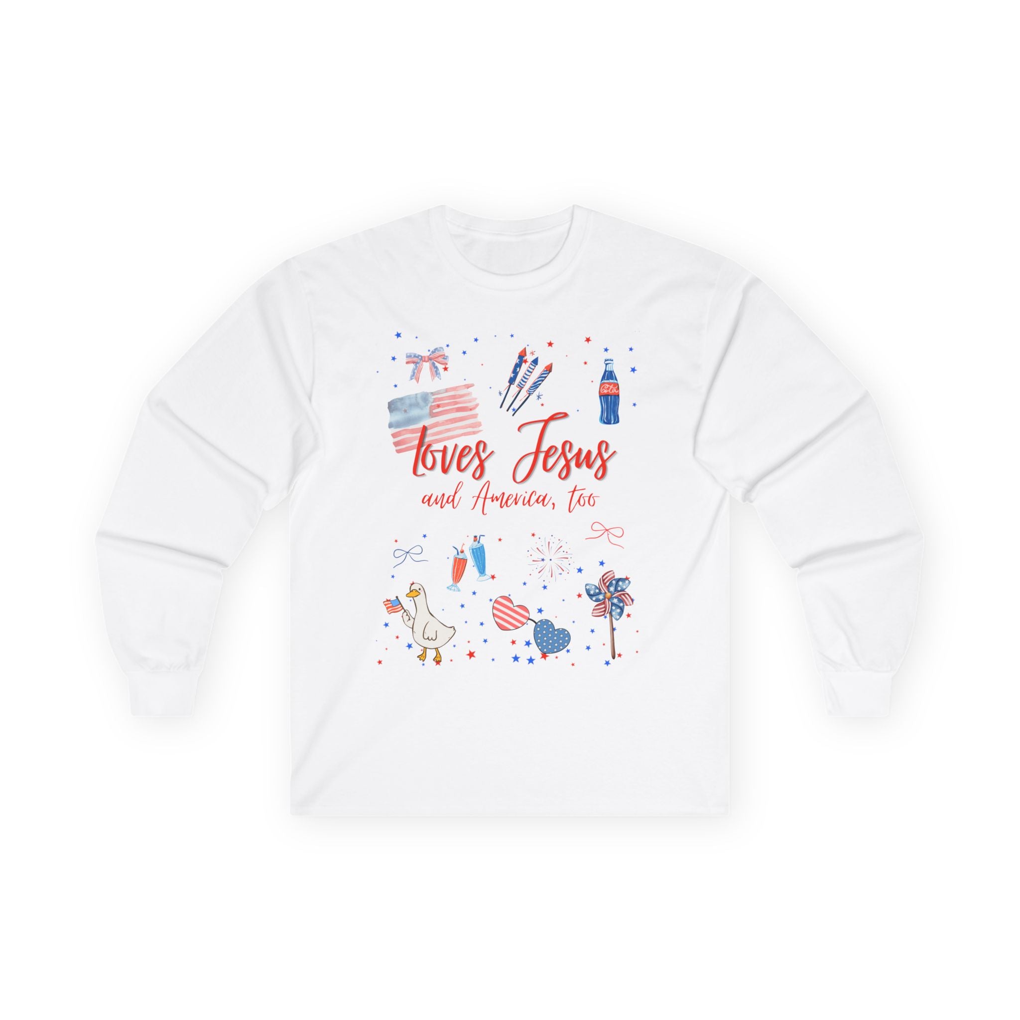 Loves Jesus- Red Edition Long Sleeve Classic Fit