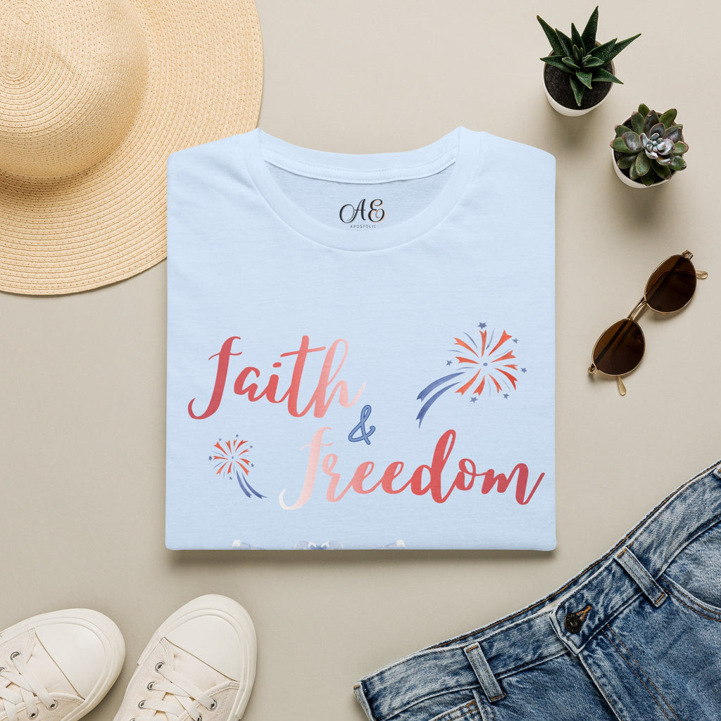 Faith & Freedom - Red Edition Classic Fit T-Shirt