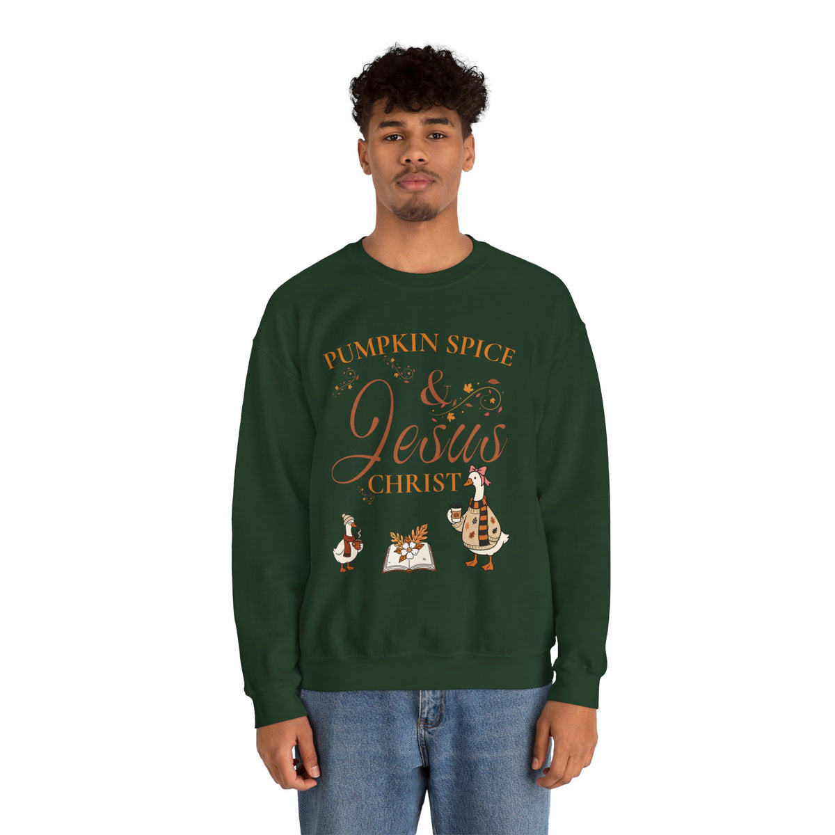 Pumpkin Spice & Jesus Crewneck Sweatshirt