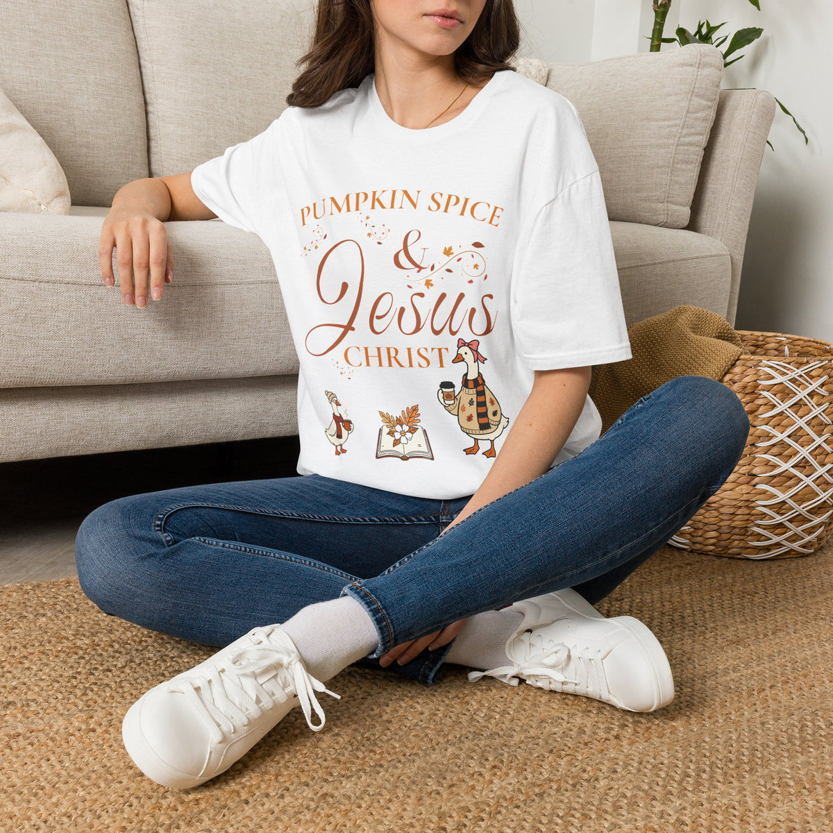 Pumpkin Spice & Jesus T-shirt