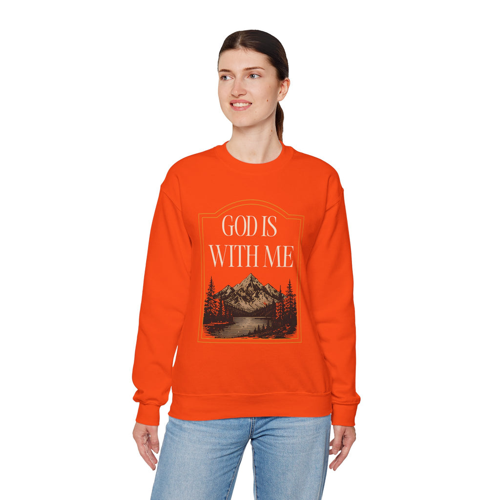 God is With Me Crewneck Sweatshirt