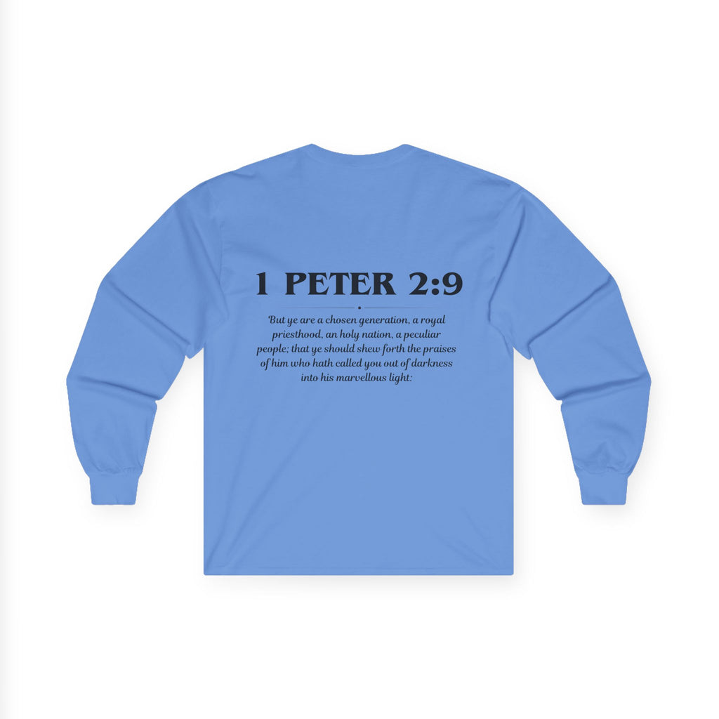 1 Peter 2:9 Scripture Unisex Long sleeve