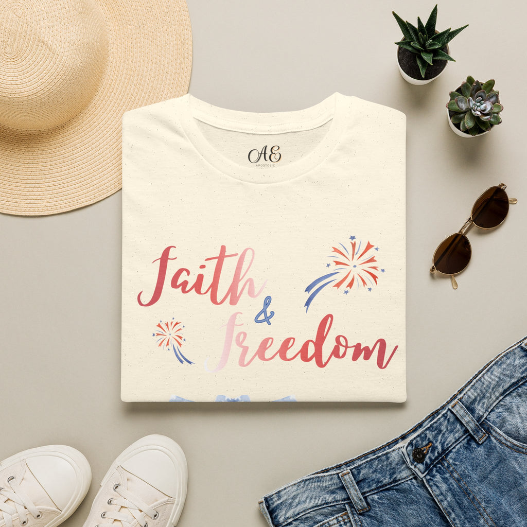 Faith & Freedom - Red Edition Classic Fit T-Shirt