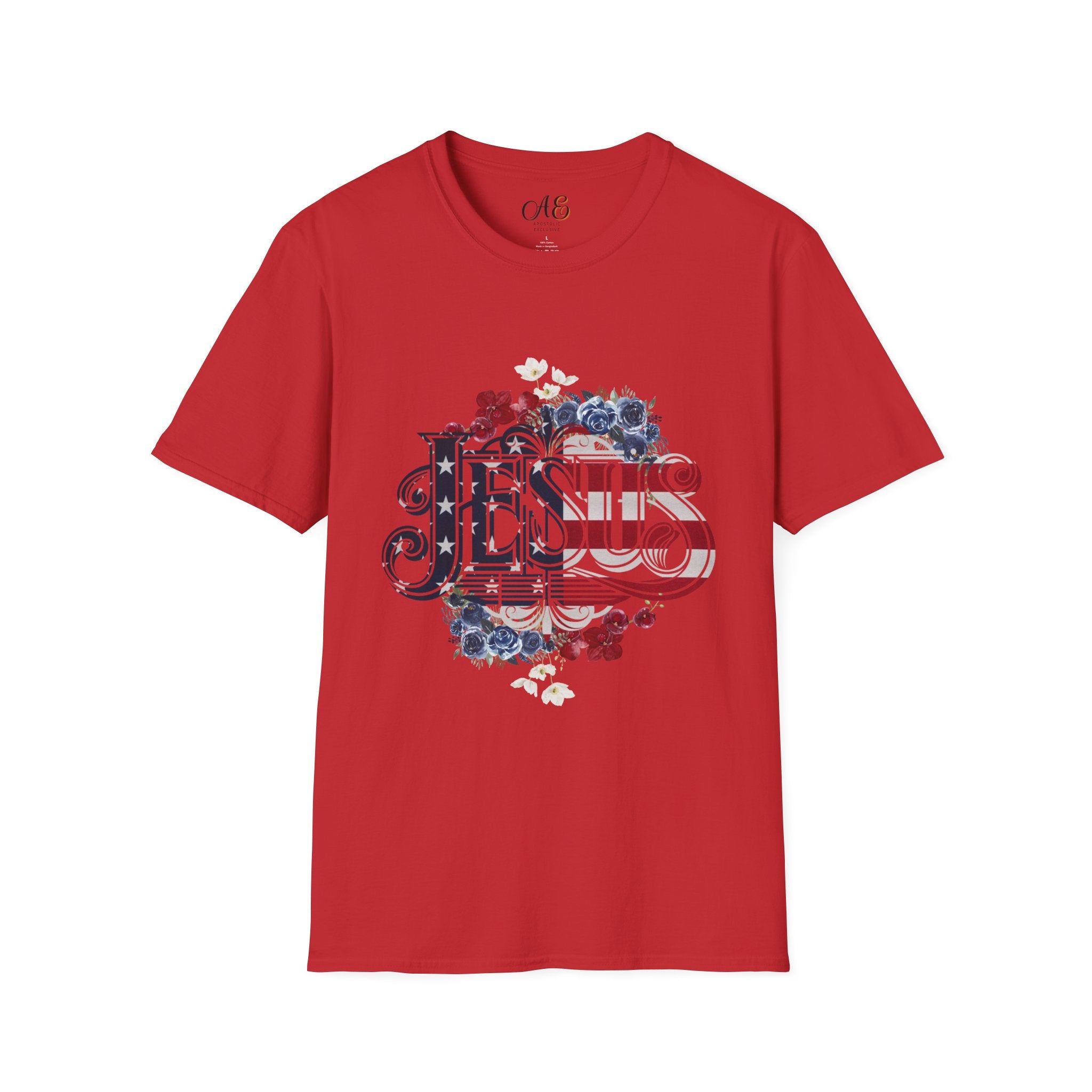 Jesus American Flag Classic Fit T-shirt