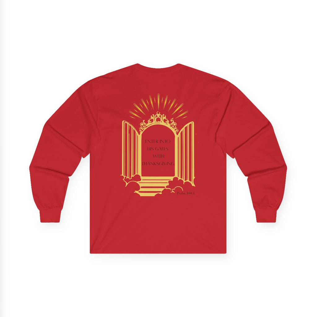 Enter Into His Gates Unisex Long sleeve