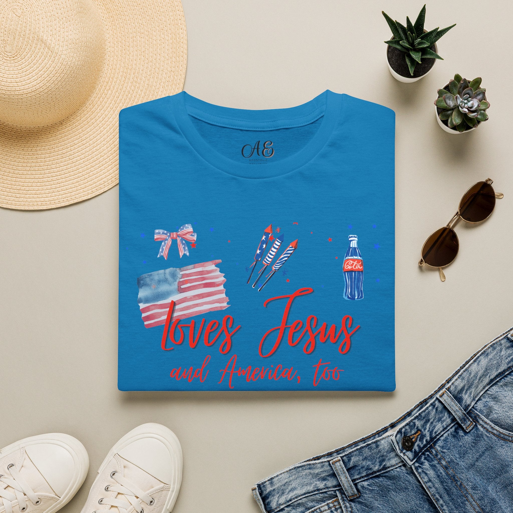 Loves Jesus - Red Edition Classic Fit T-shirt