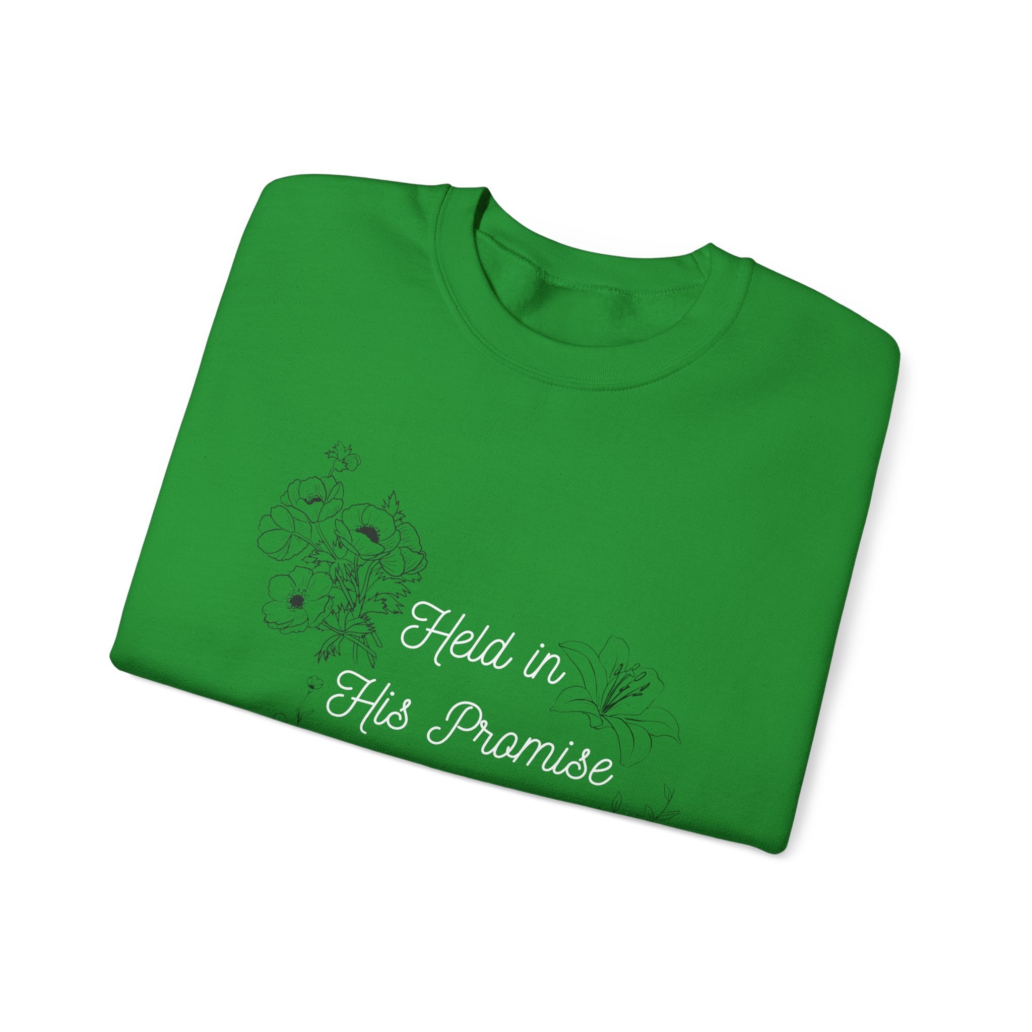 Held in His Promise Crewneck Sweatshirt