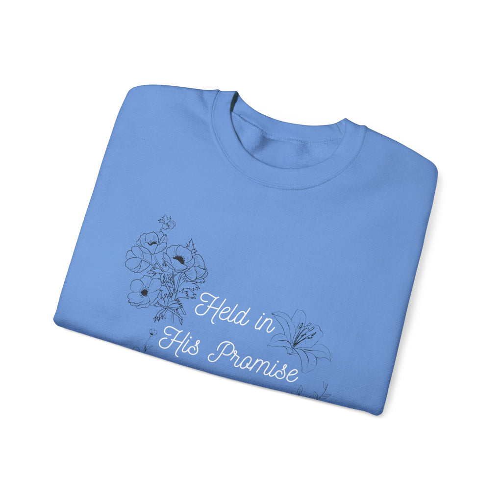 Held in His Promise Crewneck Sweatshirt