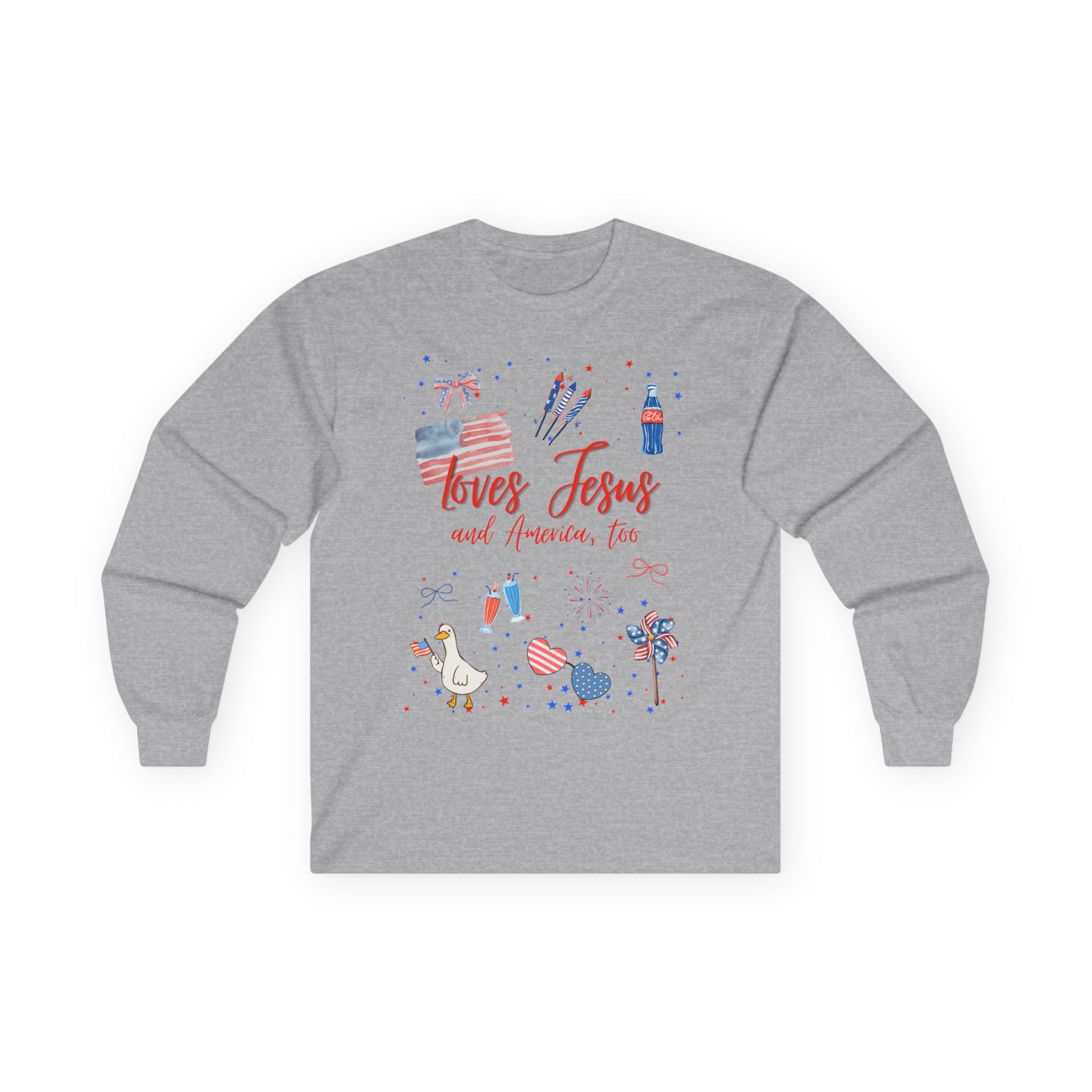 Loves Jesus- Red Edition Long Sleeve Classic Fit