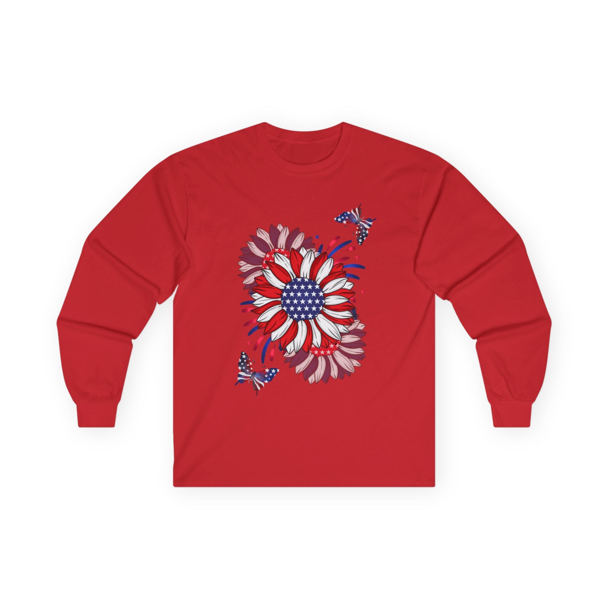 Flowers & Butterflies - Blue Edition Long Sleeve Classic Fit
