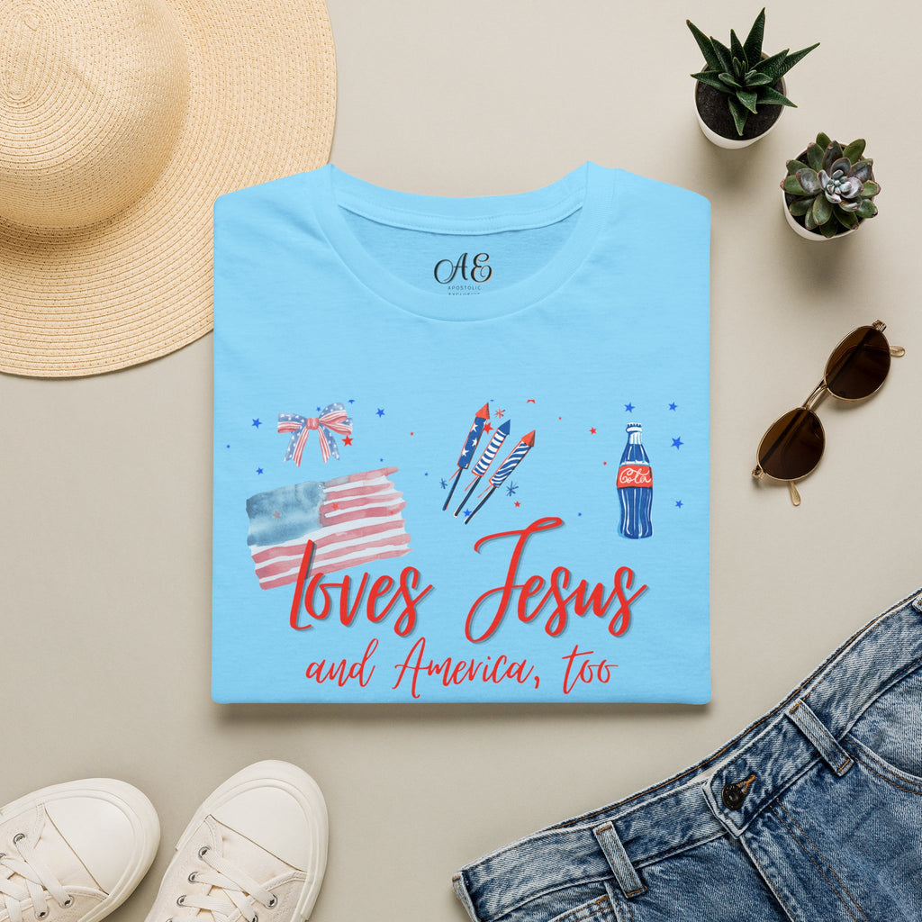 Loves Jesus - Red Edition Classic Fit T-shirt