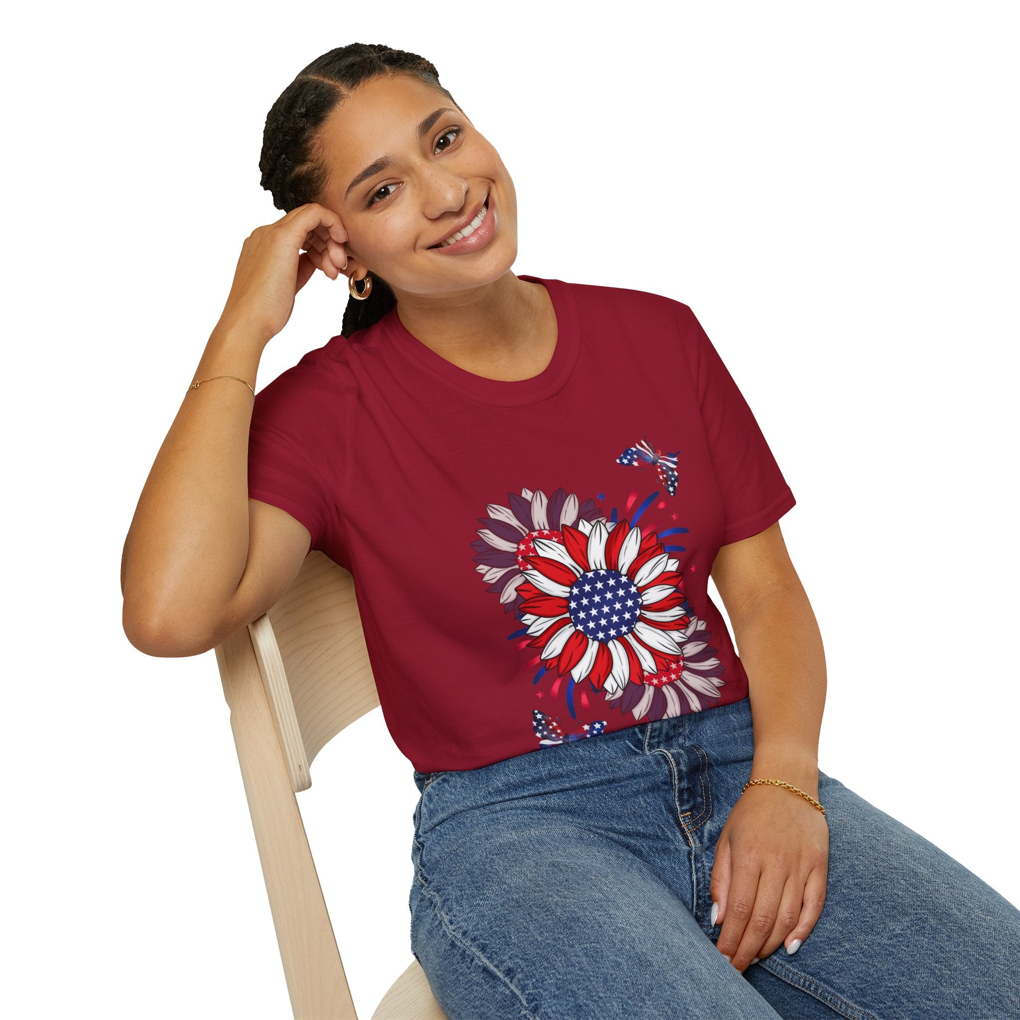 Flowers & Butterflies - Blue Edition Classic Fit T-shirt