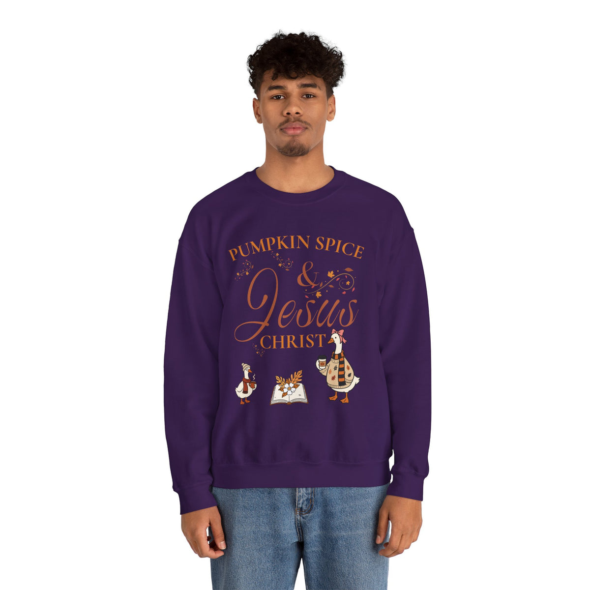 Pumpkin Spice & Jesus Crewneck Sweatshirt