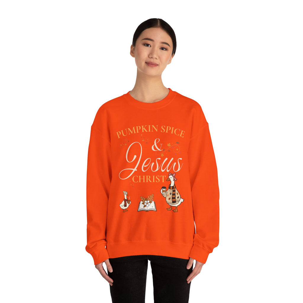 Pumpkin Spice & Jesus Crewneck Sweatshirt