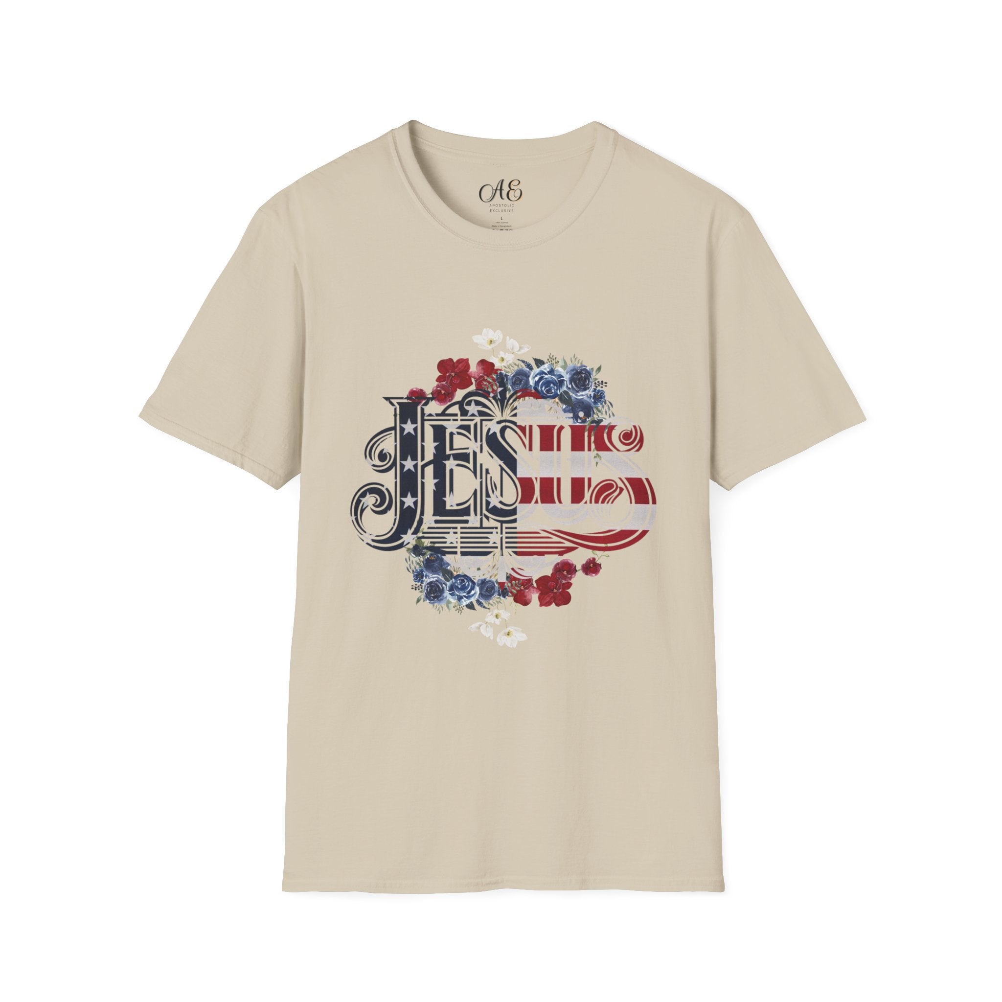 Jesus American Flag Classic Fit T-shirt