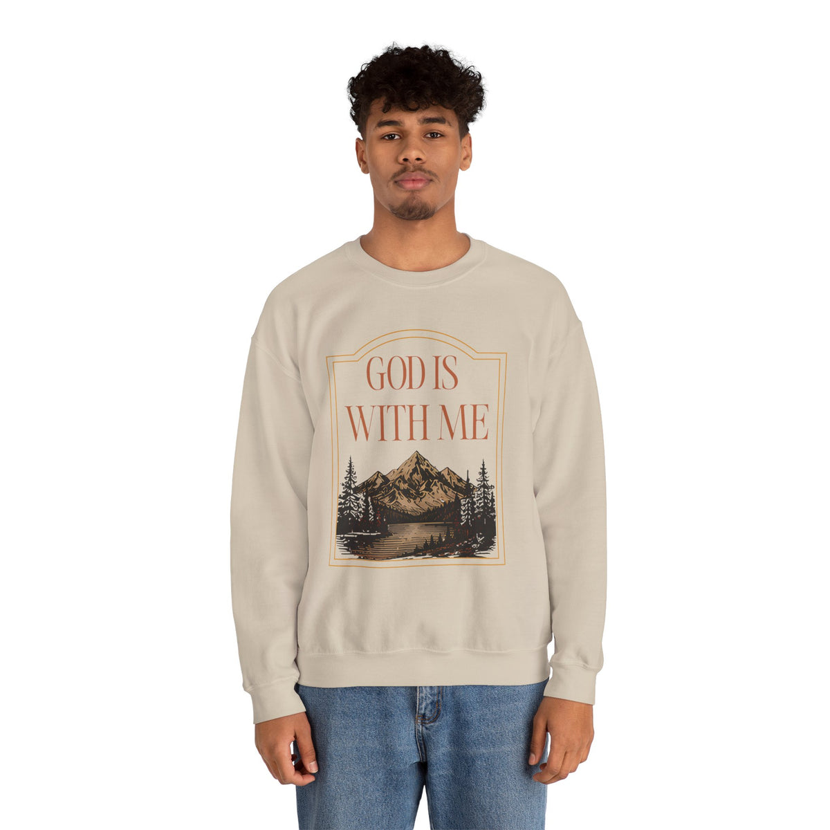 God is With Me Crewneck Sweatshirt