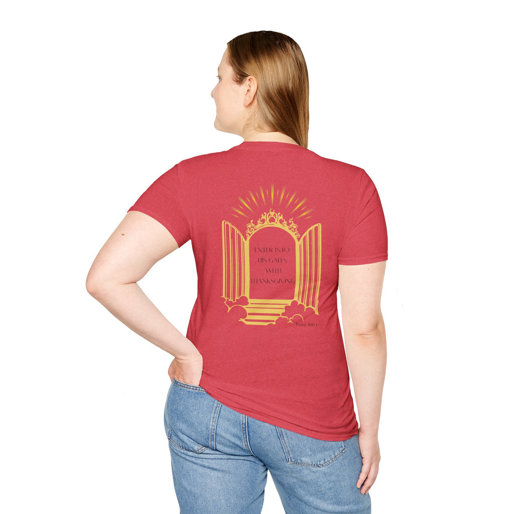 Enter Into His Gates Unisex T-shirt