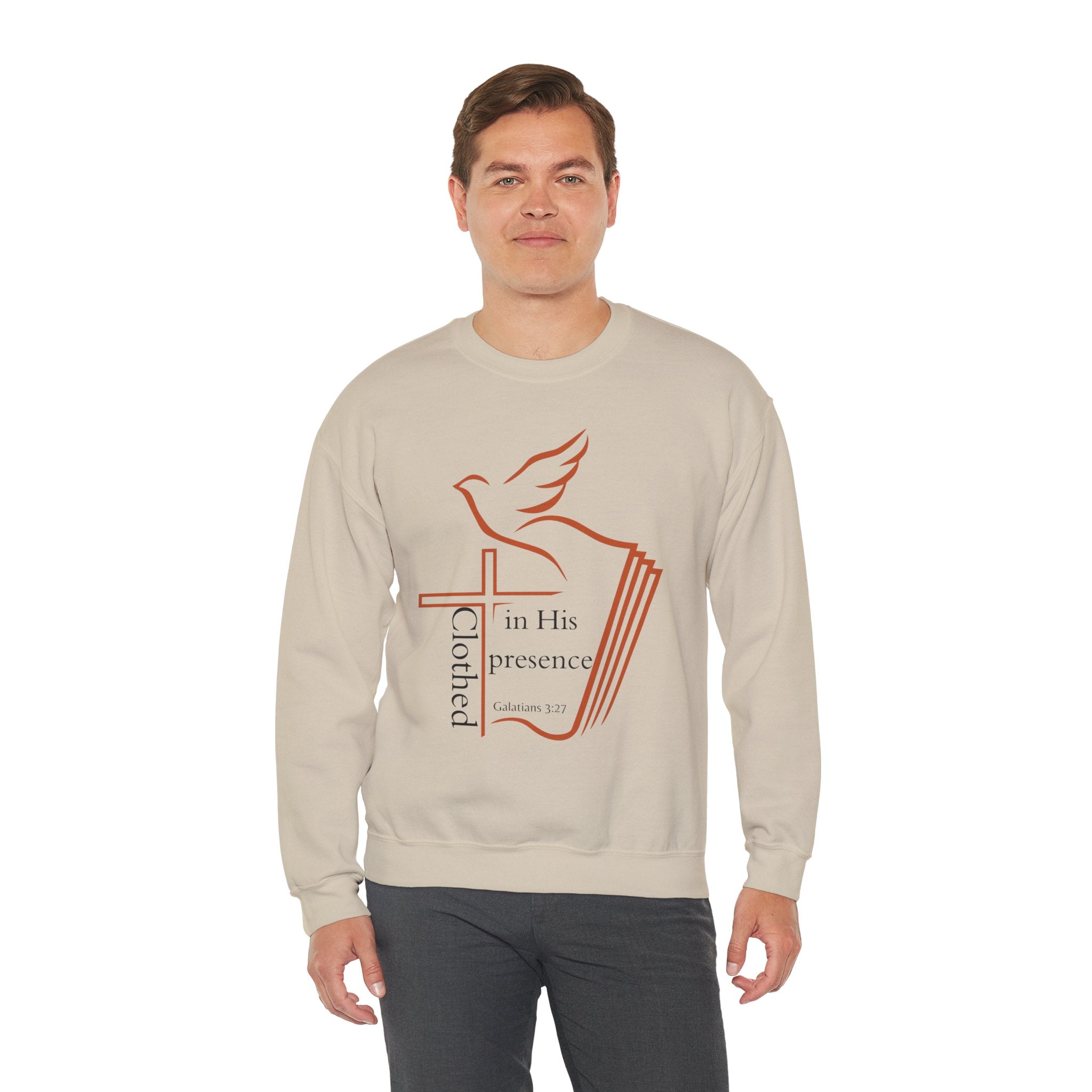 Clothed In His Presence Crewneck Sweatshirt
