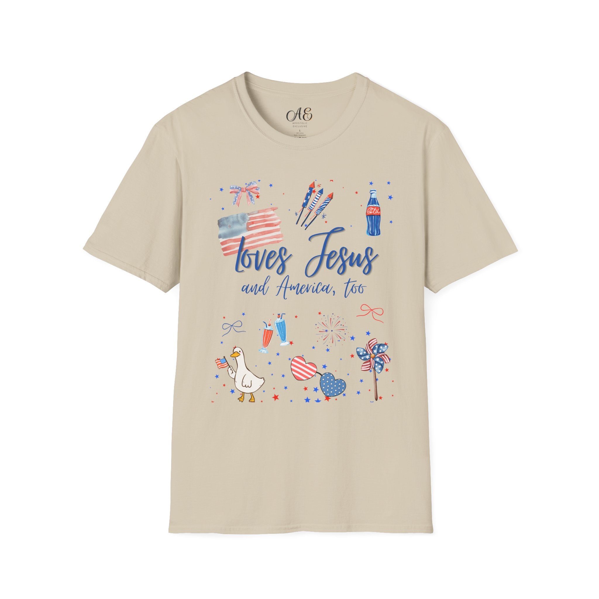 Loves Jesus -Blue Edition Classic fit T-shirt