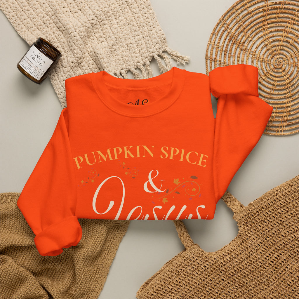 Pumpkin Spice & Jesus Crewneck Sweatshirt