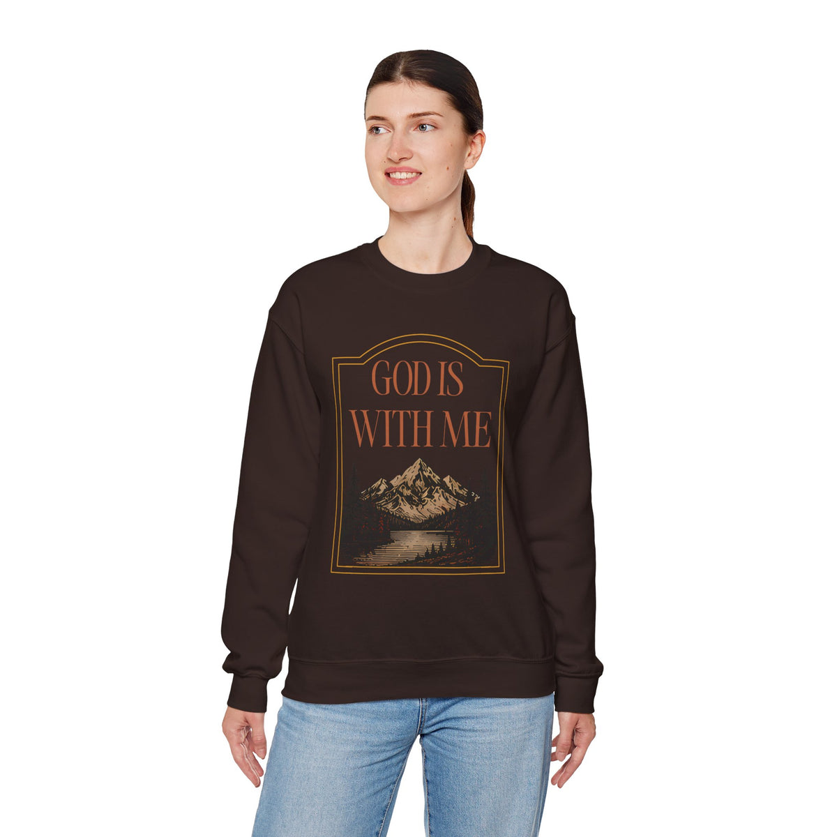 God is With Me Crewneck Sweatshirt
