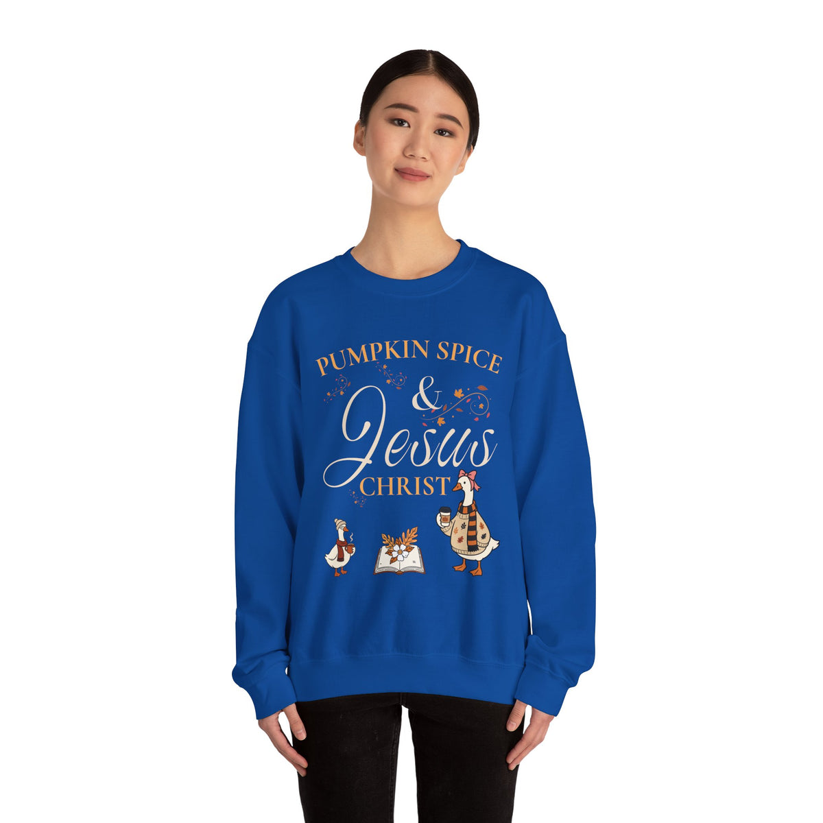 Pumpkin Spice & Jesus Crewneck Sweatshirt