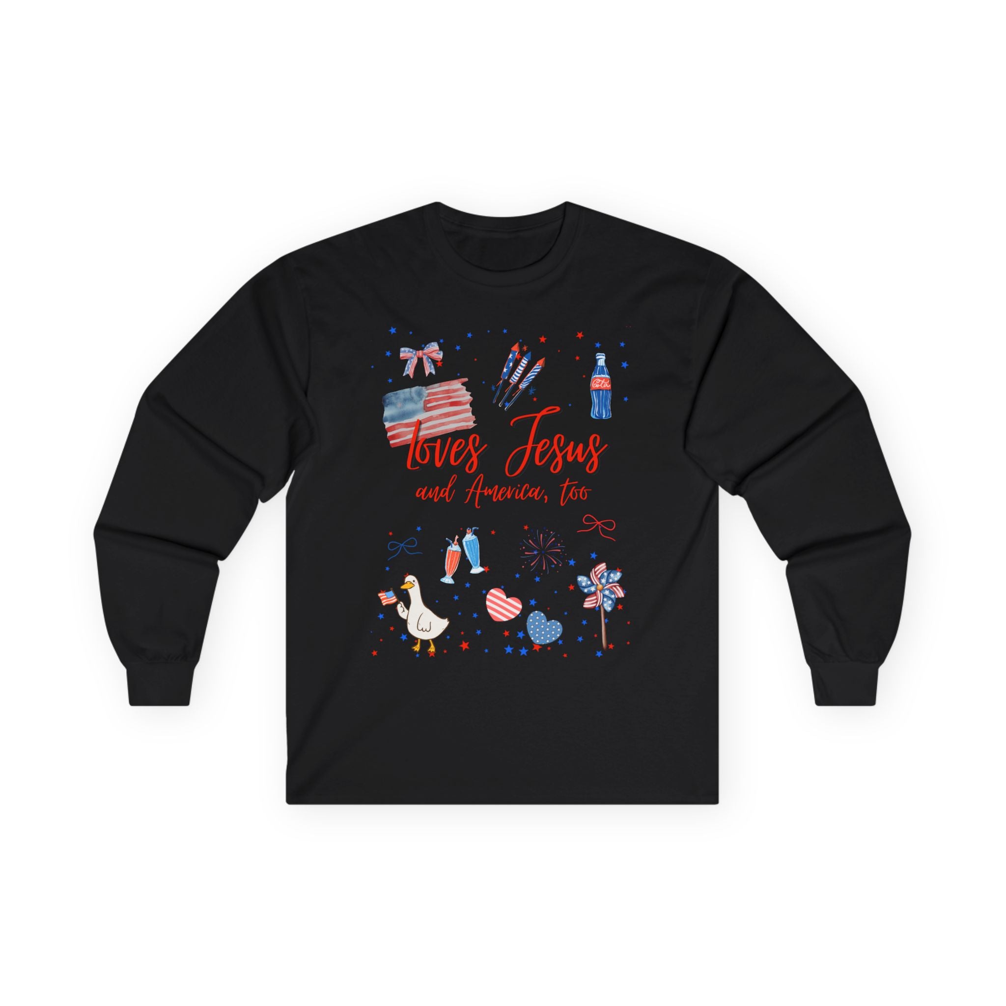 Loves Jesus- Red Edition Long Sleeve Classic Fit