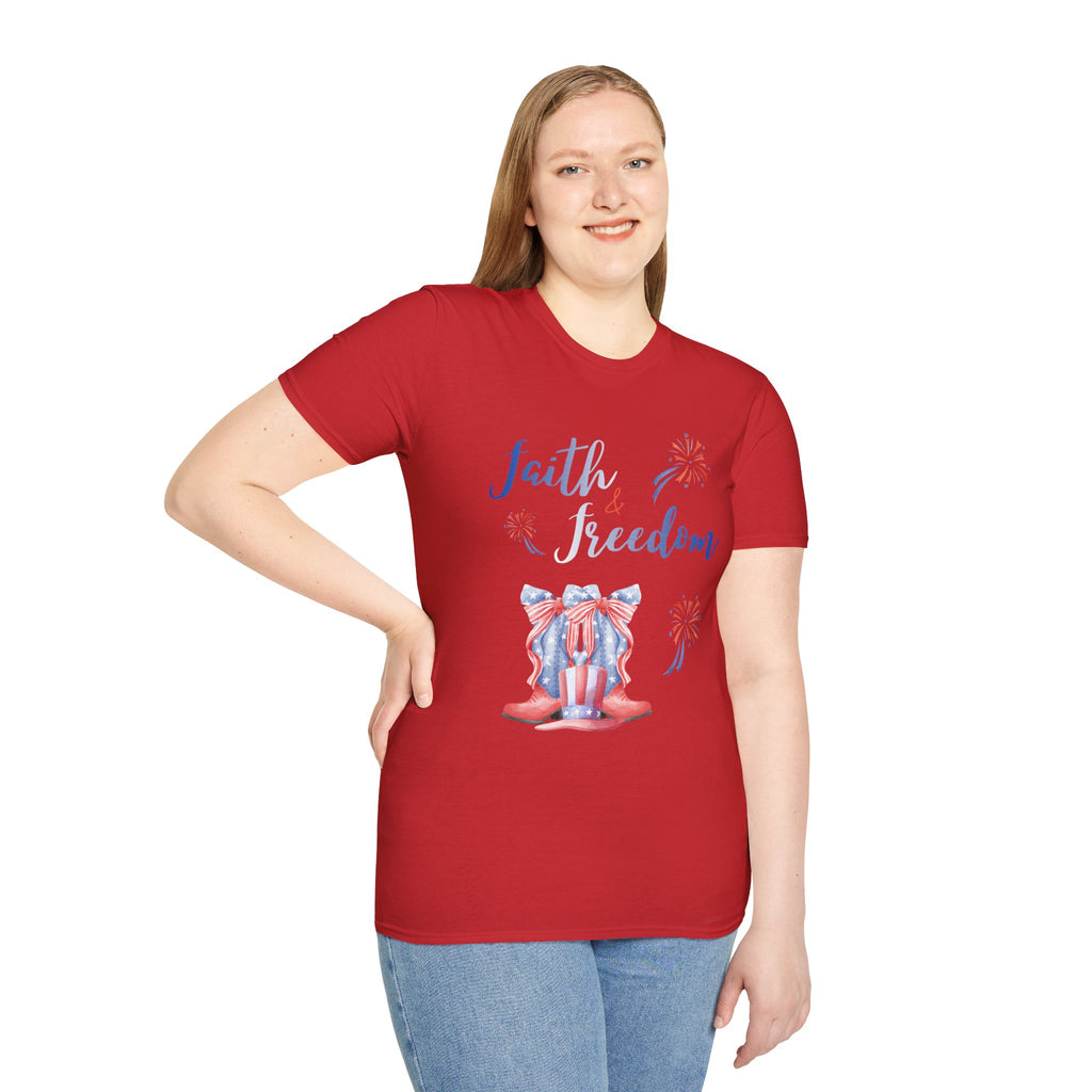 Faith & Freedom - Blue Edition Classic Fit T-shirt