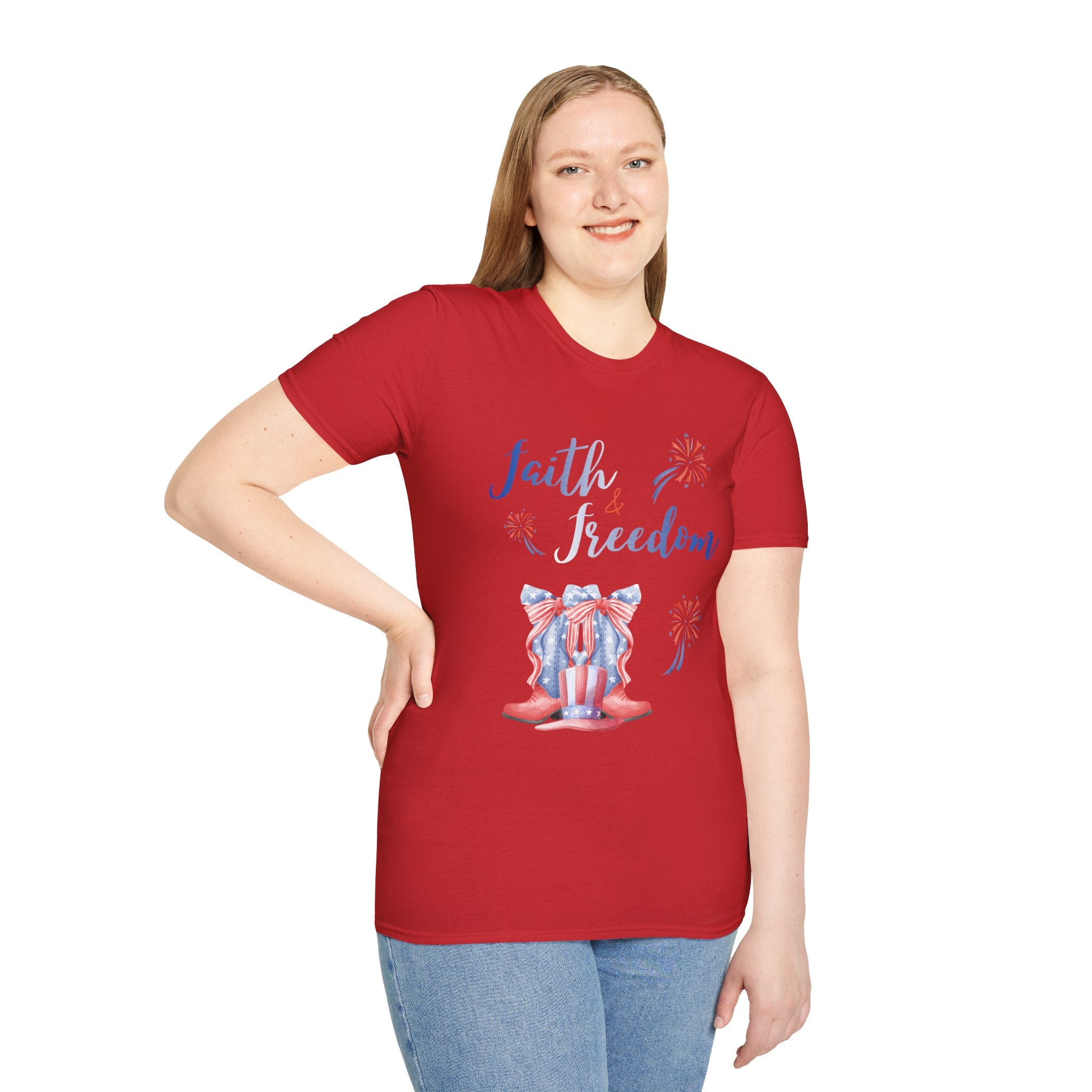 Faith & Freedom - Blue Edition Classic Fit T-shirt