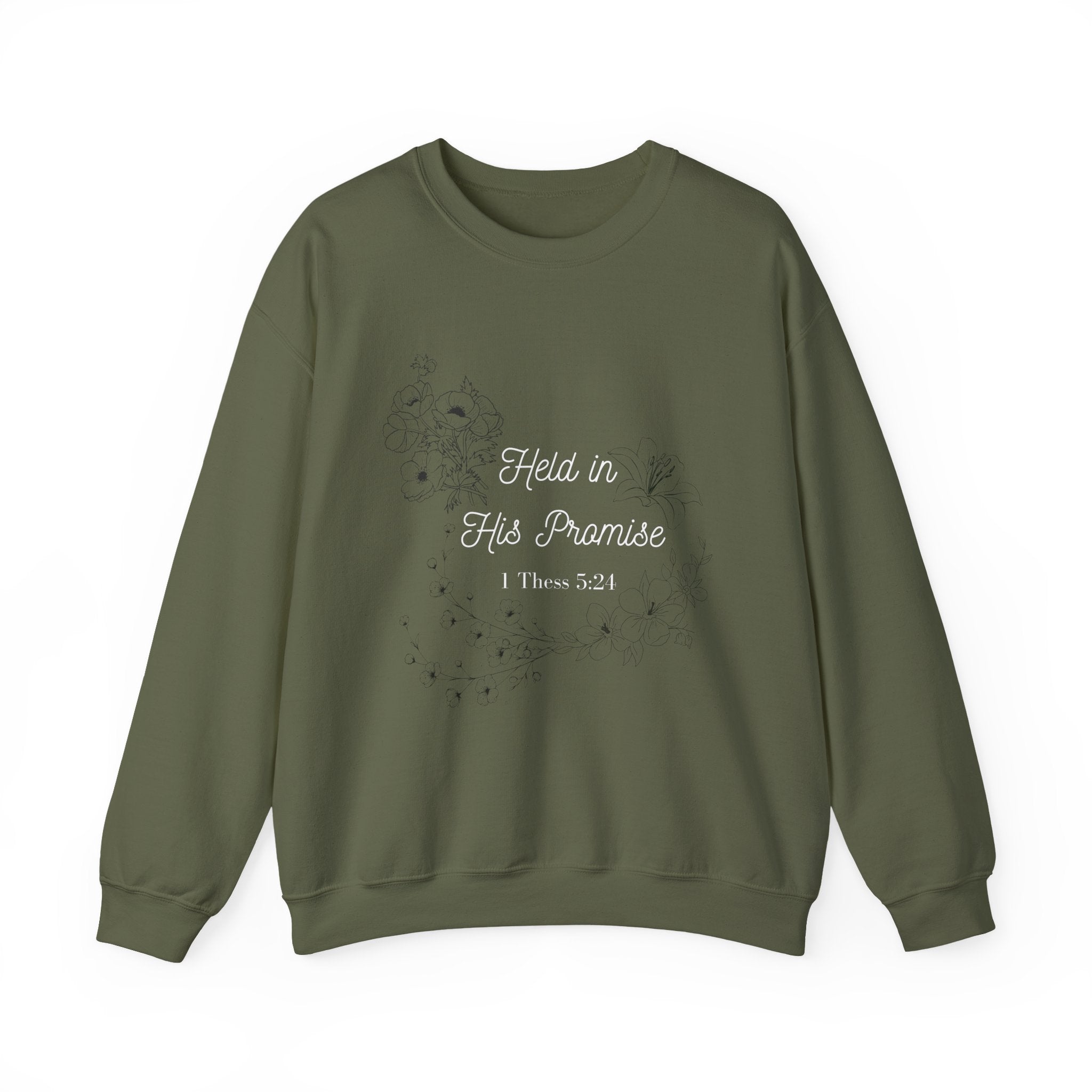 Held in His Promise Crewneck Sweatshirt