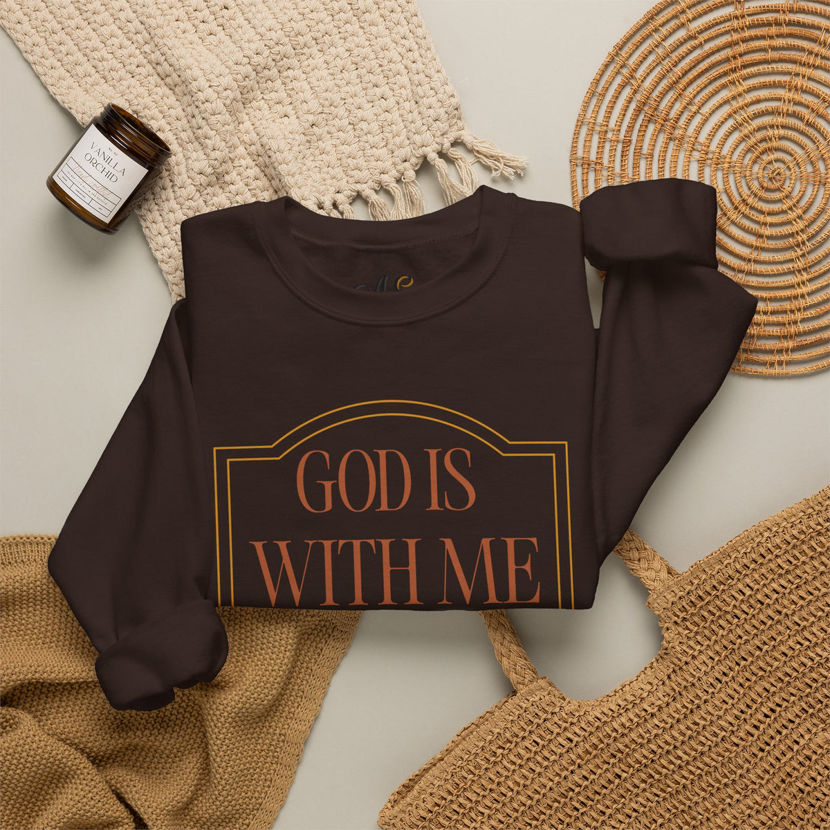 God is With Me Crewneck Sweatshirt